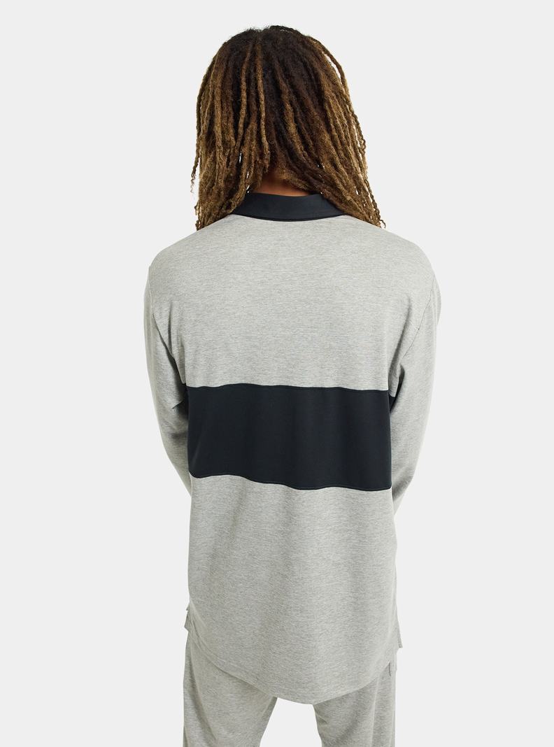 Burton Midweight Base Layer Rugby Shirt Funktionswäsche Herren Grau Schwarz | 852-SYQFCP