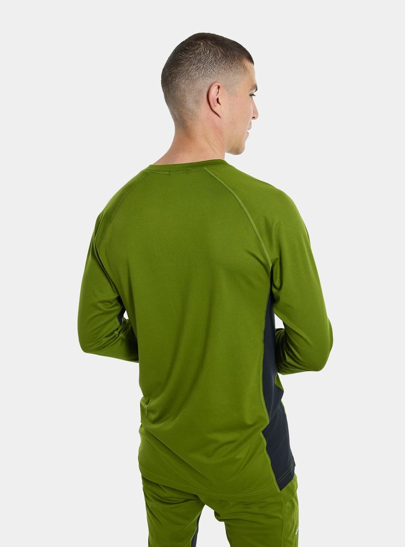 Burton Midweight X Base Layer Crewneck Funktionswäsche Herren Grün | 430-LWNZFI