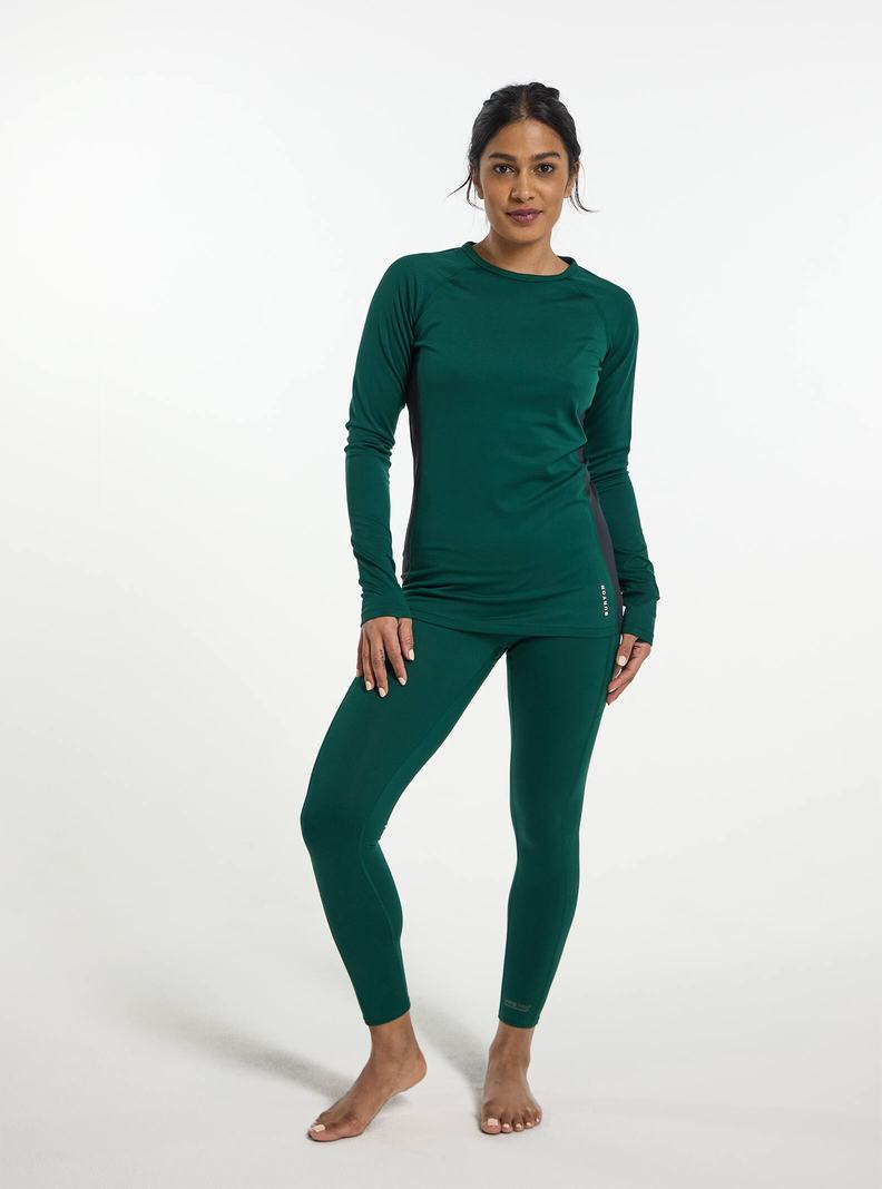 Burton Midweight X Base Layer Crewneck Funktionswäsche Damen Braun | 936-VTGXZP