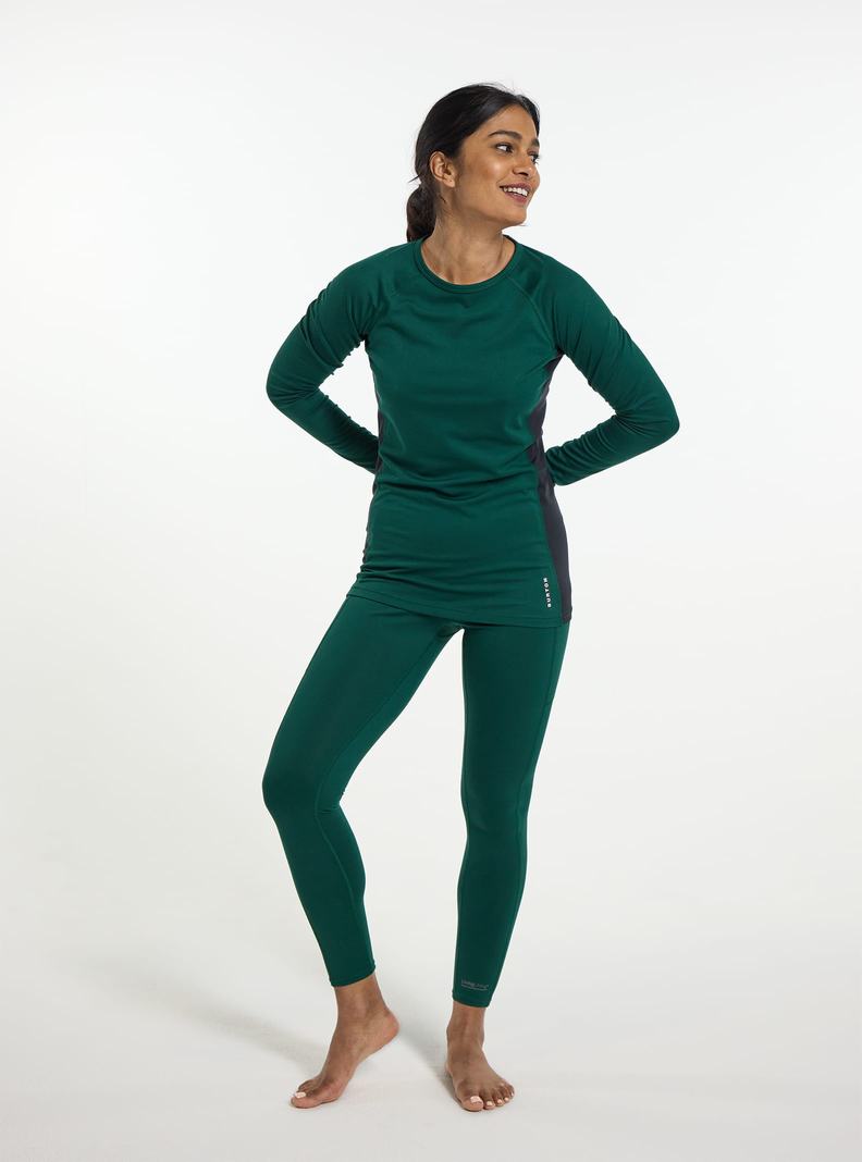 Burton Midweight X Base Layer Crewneck Funktionswäsche Damen Braun | 936-VTGXZP