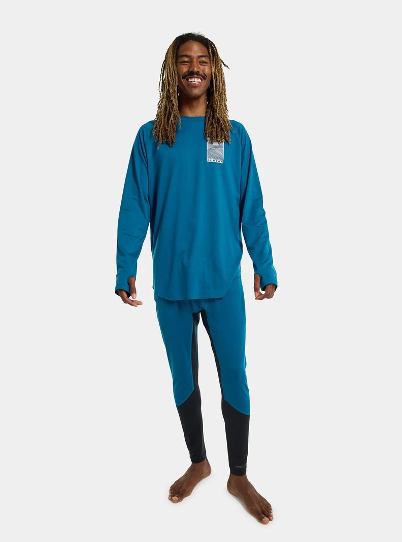 Burton Midweight X Base Layer Pants Funktionswäsche Herren Blau | 754-GPLCSQ