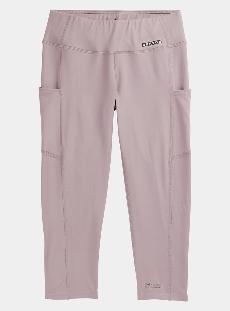 Burton Midweight X Base Layer Three-Quarter Boot Pants Funktionswäsche Damen Lila | 679-DAYISO