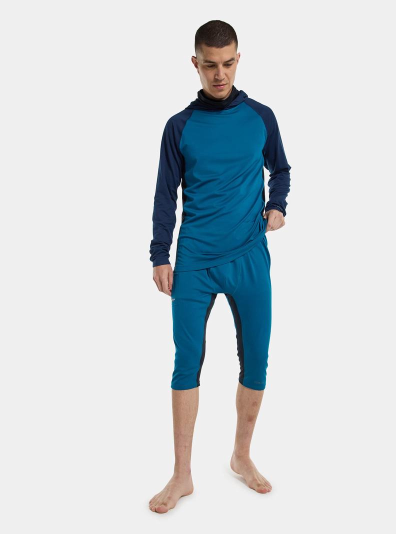 Burton Midweight X Base Layer Three-Quarter Boot Pants Funktionswäsche Herren Blau | 746-YLFGJB