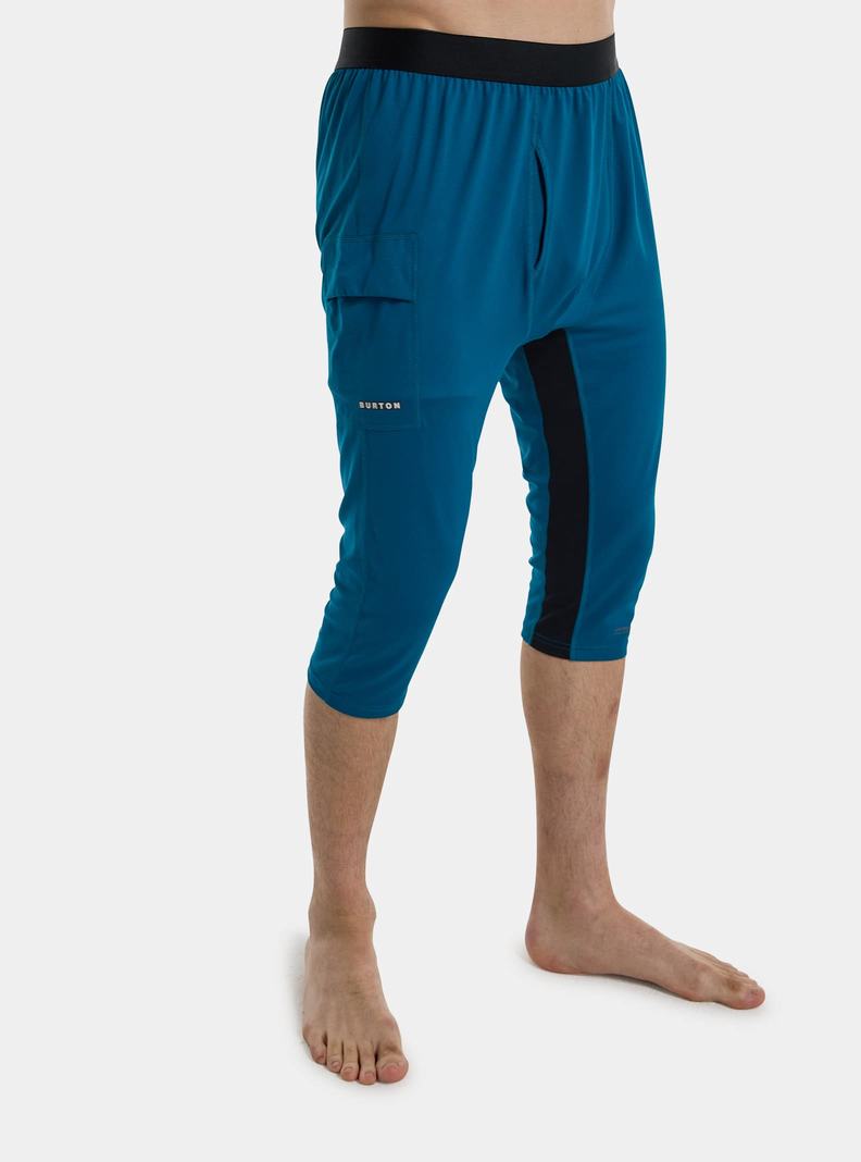 Burton Midweight X Base Layer Three-Quarter Boot Pants Funktionswäsche Herren Blau | 746-YLFGJB