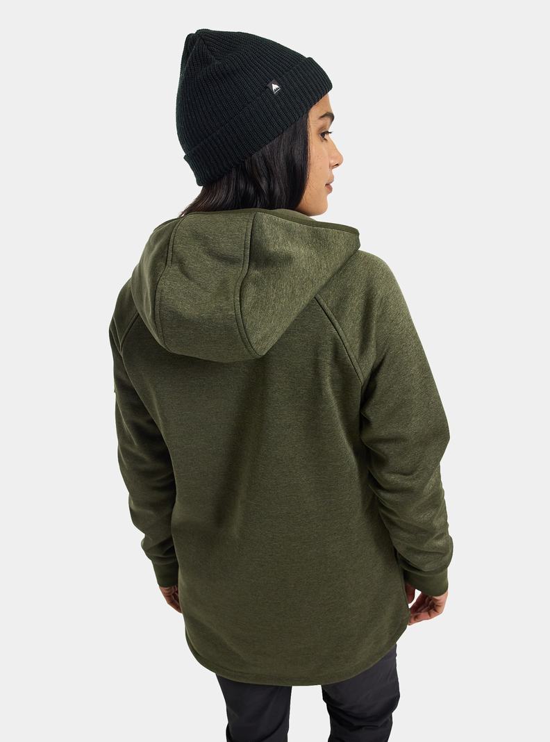 Burton Minxy Full-Zip Fleece Sweatshirts Damen Grün | 021-LRPTHQ