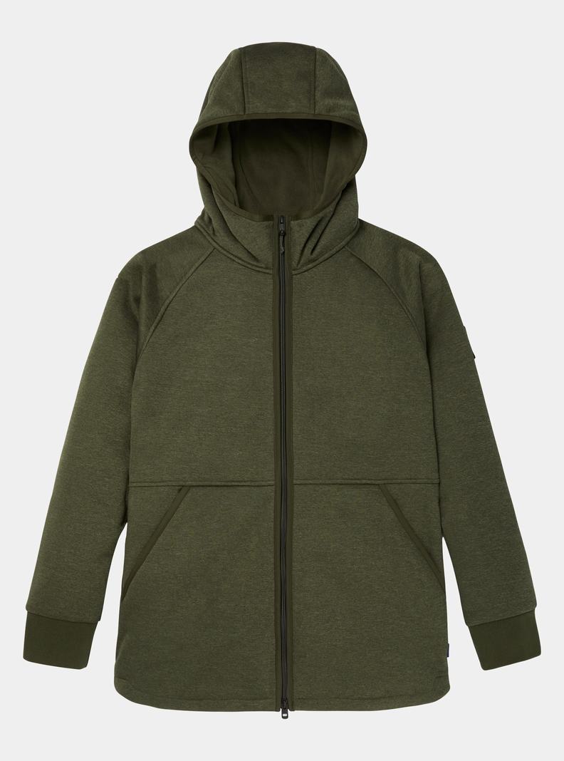 Burton Minxy Full-Zip Fleece Sweatshirts Damen Grün | 021-LRPTHQ