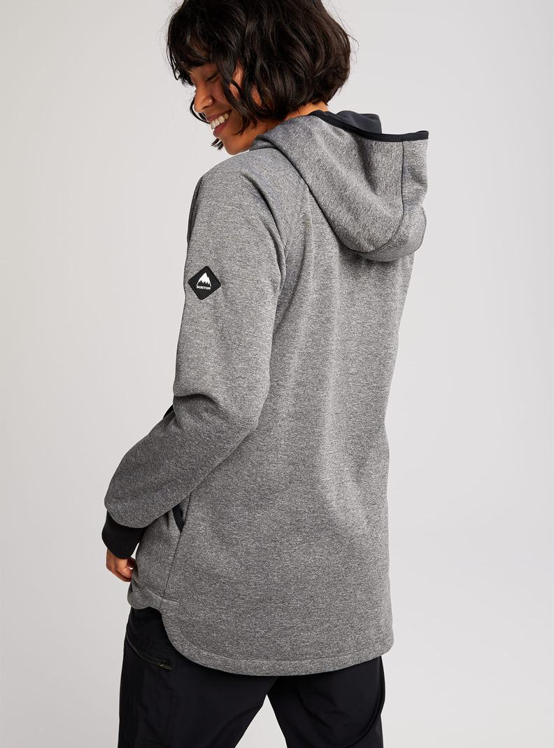 Burton Minxy Full-Zip Fleece Sweatshirts Damen Schwarz | 576-EWDUOC