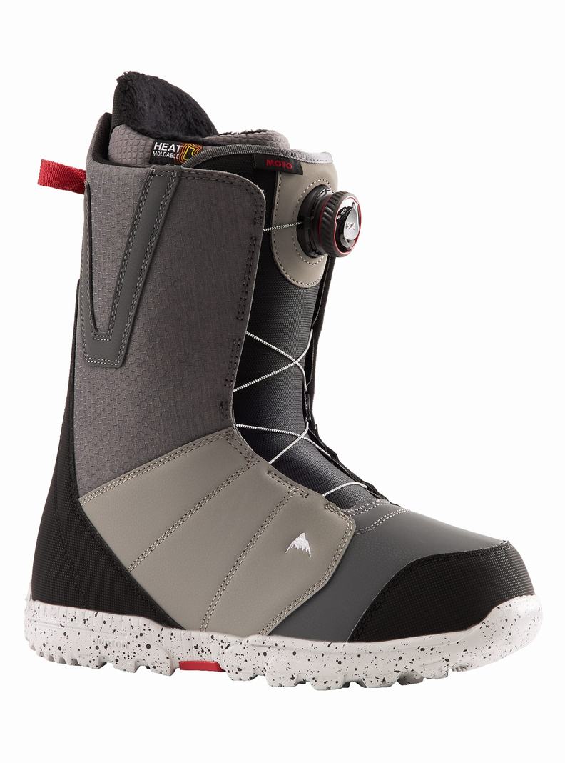 Burton Moto BOA® Snowboardboots Herren Grau Schwarz | 012-IMVXBY