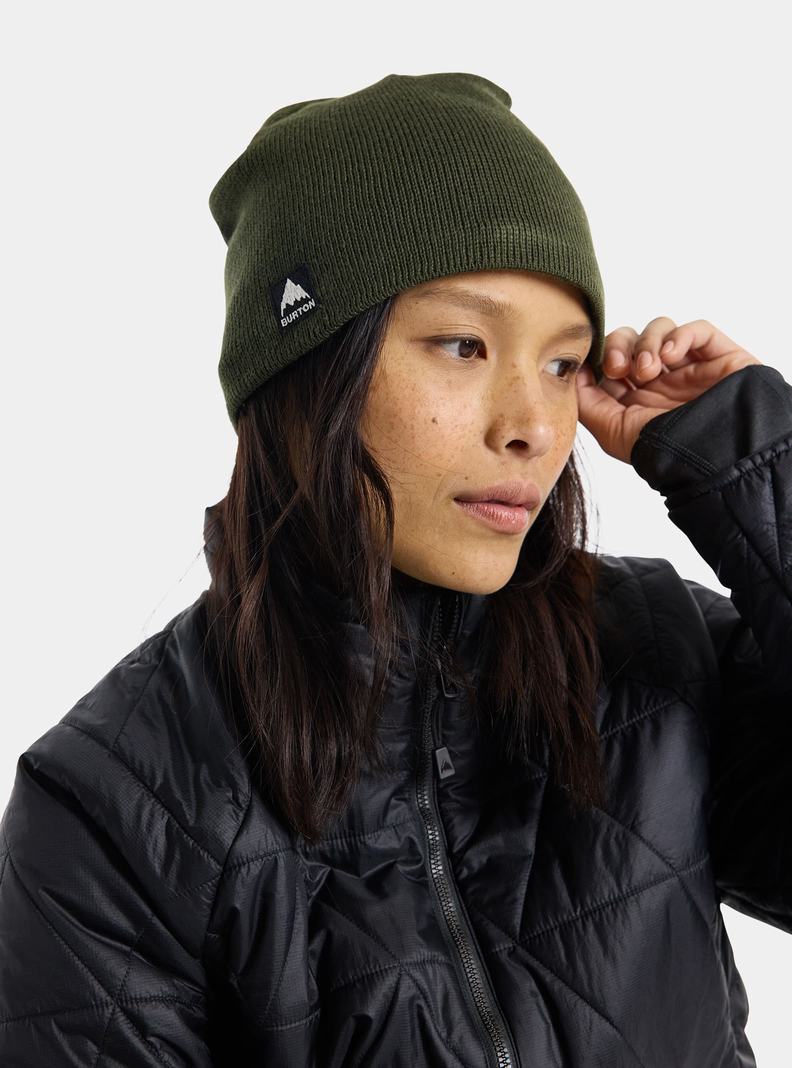 Burton Mountain High Fleece-Gefütterte Mütze Damen Tiefesgrün | 710-ZGWPLK