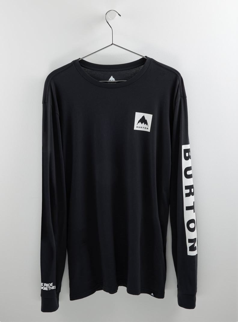 Burton Mountain Mark Long Sleeve T-Shirts Herren Schwarz | 038-DUEMNS