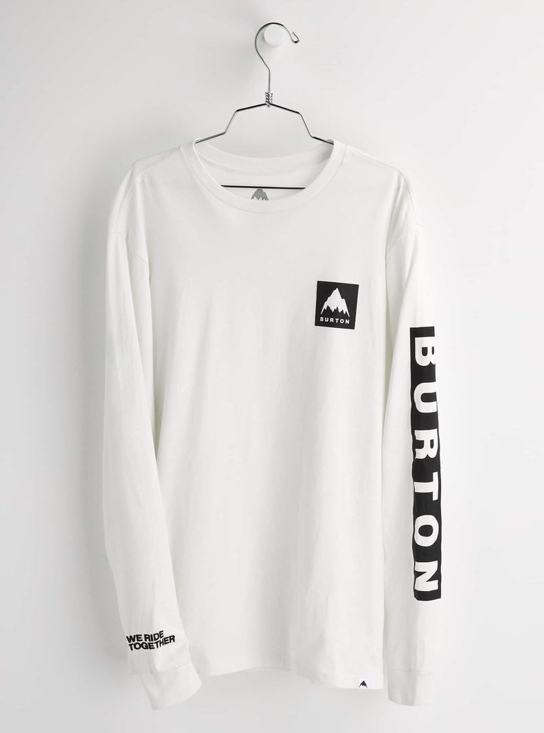 Burton Mountain Mark Long Sleeve T-Shirts Herren Weiß | 324-ROWTNE
