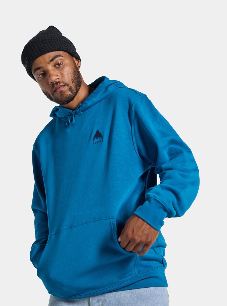 Burton Mountain Pullover Hoodie Damen Blau | 204-ZKRNAG