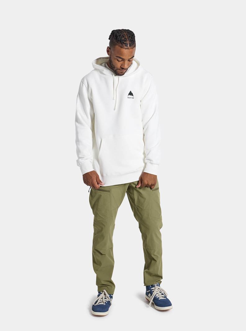 Burton Mountain Pullover Hoodie Damen Weiß | 805-DPVBGI