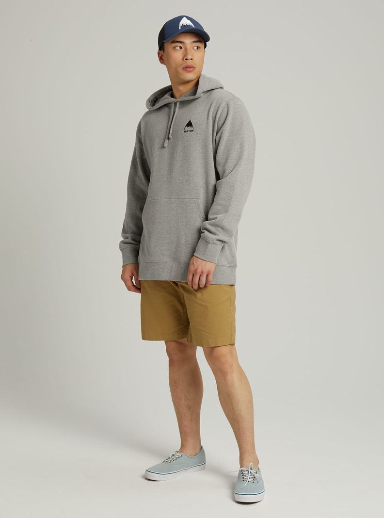 Burton Mountain Pullover Hoodie Herren Grau | 789-HOSGRM