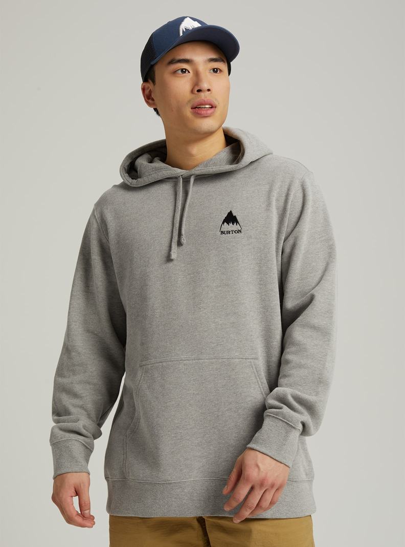 Burton Mountain Pullover Hoodie Herren Grau | 789-HOSGRM