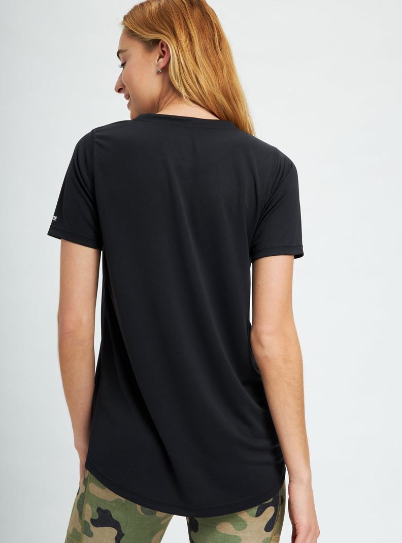 Burton Multipath Active Kurzes Sleeve T-Shirts Damen Schwarz | 904-KTHGPB