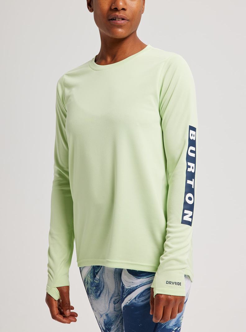 Burton Multipath Active Long Sleeve T-Shirts Damen Grün | 290-QFDZCV