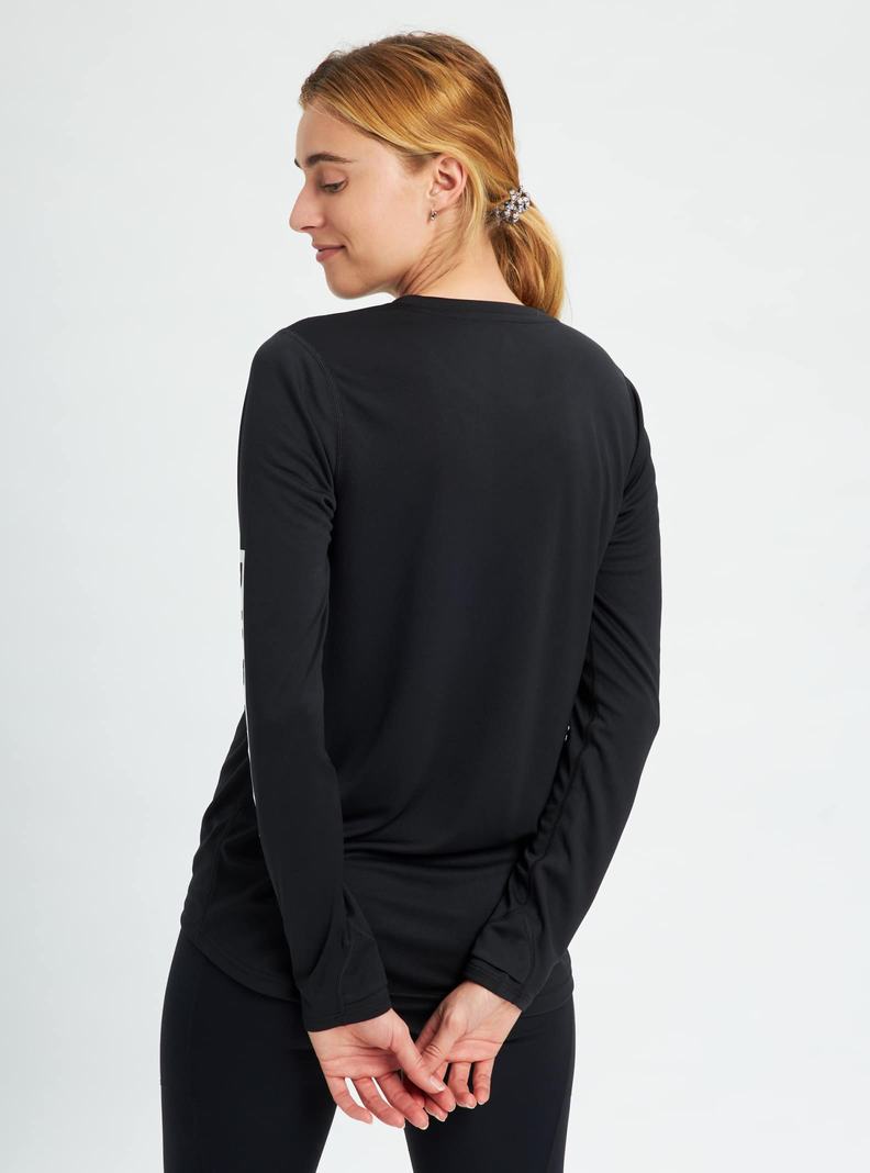 Burton Multipath Active Long Sleeve T-Shirts Damen Schwarz | 781-FIYONM