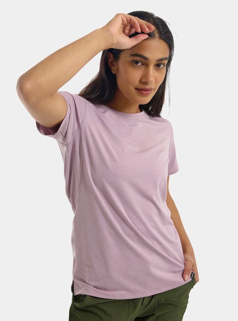 Burton Multipath Essential Tech Kurzes Sleeve Funktionswäsche Damen Lavendel | 143-FOBETD