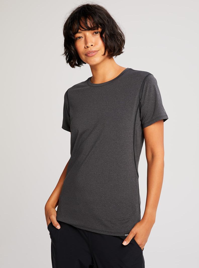 Burton Multipath Essential Tech Kurzes Sleeve Funktionswäsche Damen Schwarz | 675-PYJTZA