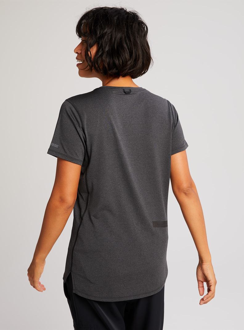 Burton Multipath Essential Tech Kurzes Sleeve Funktionswäsche Damen Schwarz | 675-PYJTZA