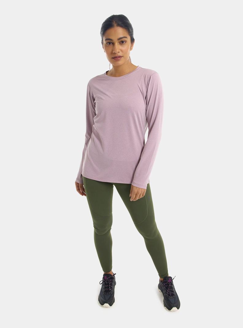 Burton Multipath Essential Tech Long Sleeve Funktionswäsche Damen Lila | 016-RJYMWK