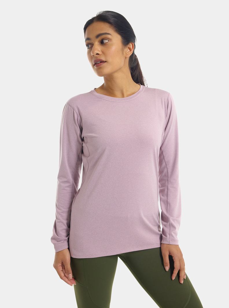 Burton Multipath Essential Tech Long Sleeve Funktionswäsche Damen Lila | 016-RJYMWK