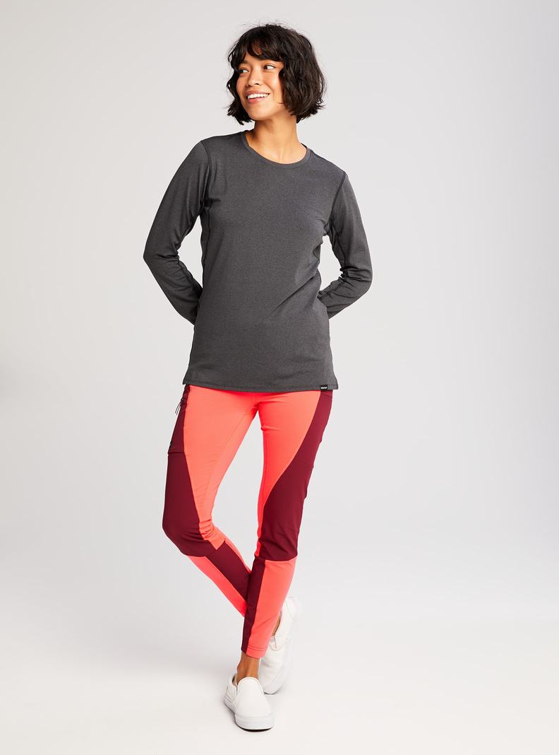 Burton Multipath Essential Tech Long Sleeve Funktionswäsche Damen Schwarz | 697-TZEGJC