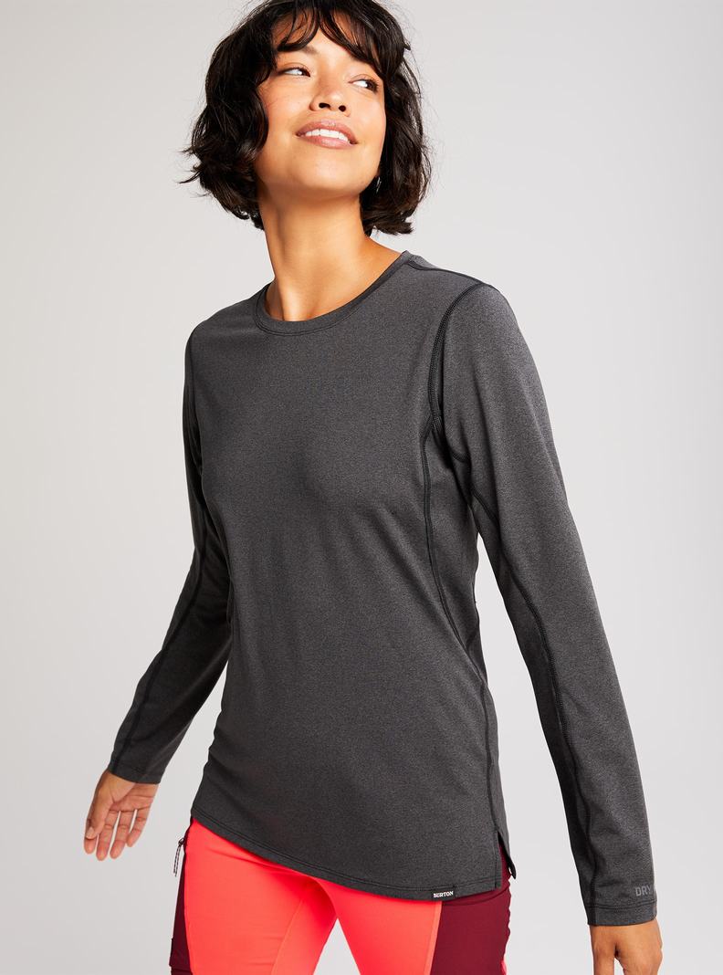 Burton Multipath Essential Tech Long Sleeve Funktionswäsche Damen Schwarz | 697-TZEGJC