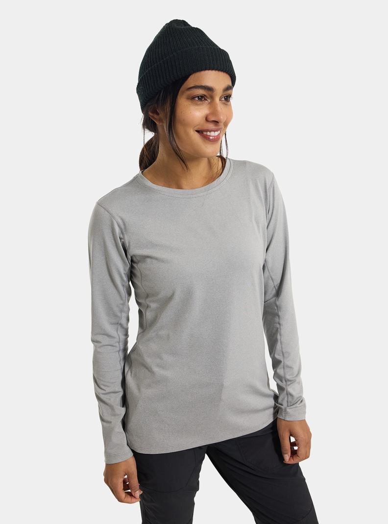 Burton Multipath Essential Tech Long Sleeve Funktionswäsche Damen Grau | 741-YOVCFT