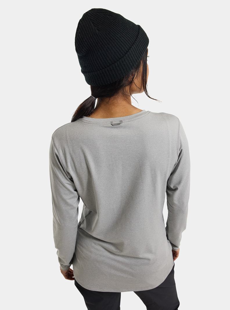 Burton Multipath Essential Tech Long Sleeve Funktionswäsche Damen Grau | 741-YOVCFT