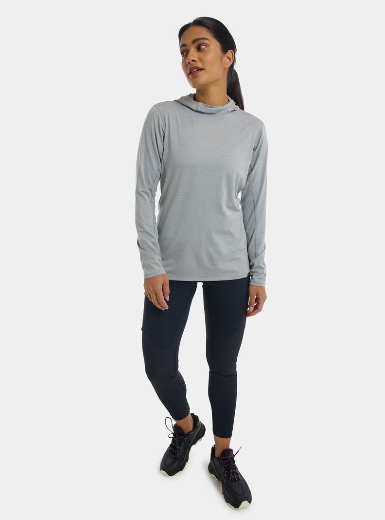 Burton Multipath Essential Tech Pullover Hoodie Damen Grau | 527-KXMCVW