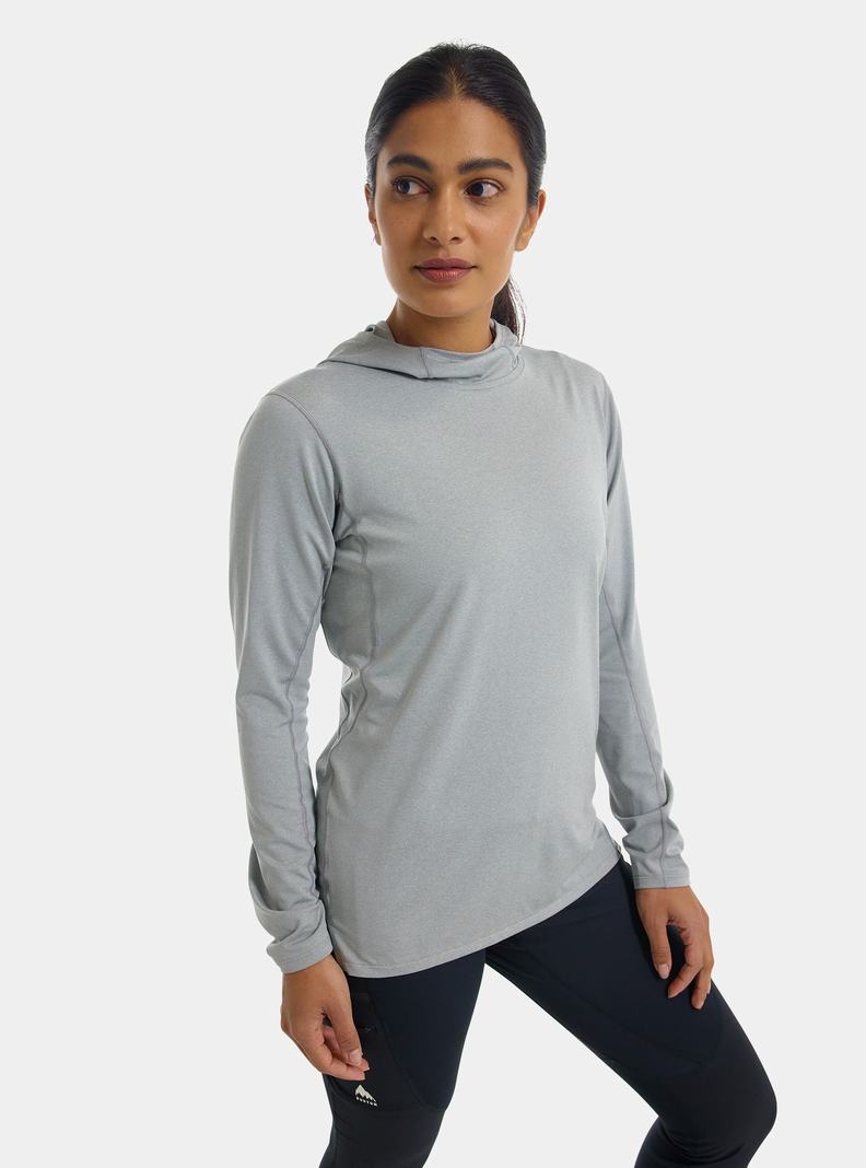 Burton Multipath Essential Tech Pullover Hoodie Damen Grau | 527-KXMCVW