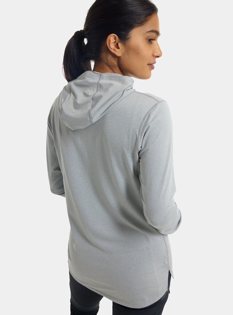 Burton Multipath Essential Tech Pullover Hoodie Damen Grau | 527-KXMCVW