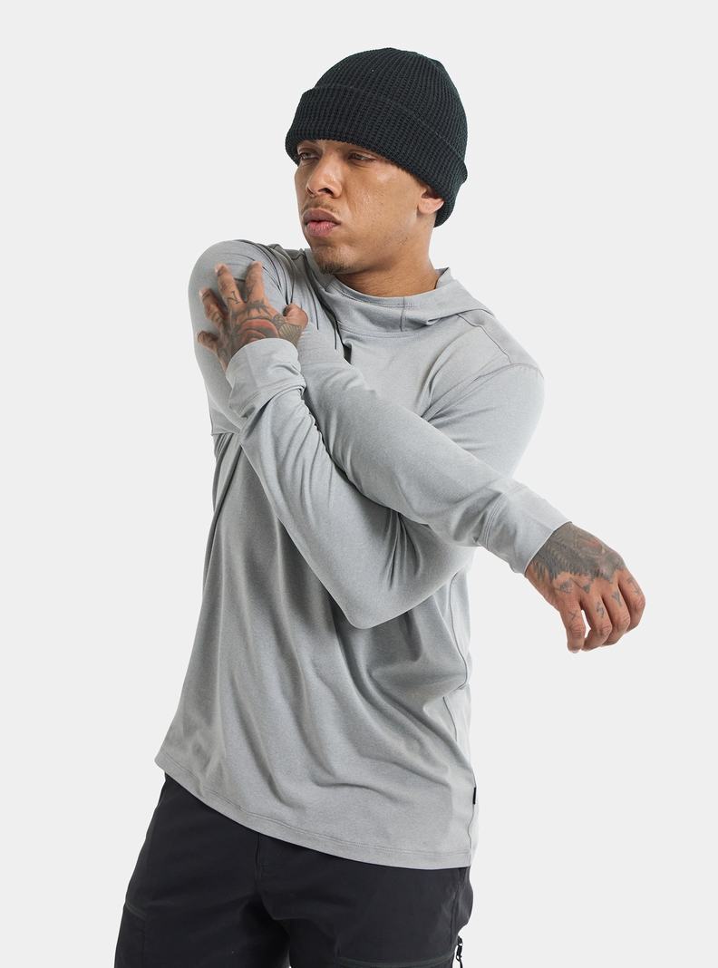 Burton Multipath Essential Tech Pullover Hoodie Herren Grau | 846-CVUEKQ