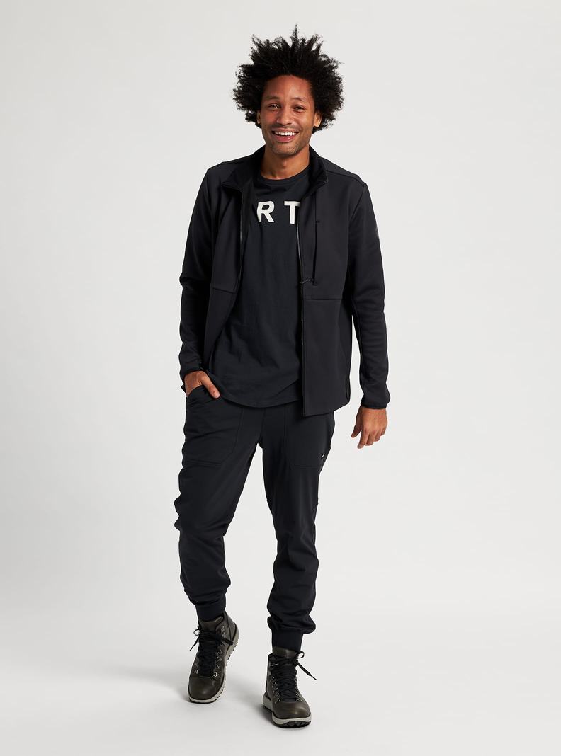 Burton Multipath Full-Zip Fleece Sweatshirts Herren Schwarz | 234-ZPYXWM