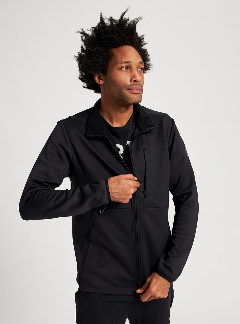 Burton Multipath Full-Zip Fleece Sweatshirts Herren Schwarz | 234-ZPYXWM