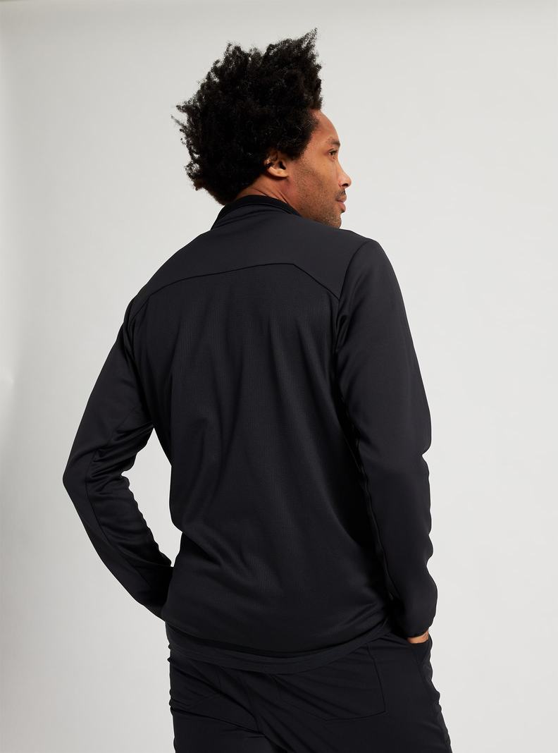 Burton Multipath Full-Zip Fleece Sweatshirts Herren Schwarz | 234-ZPYXWM