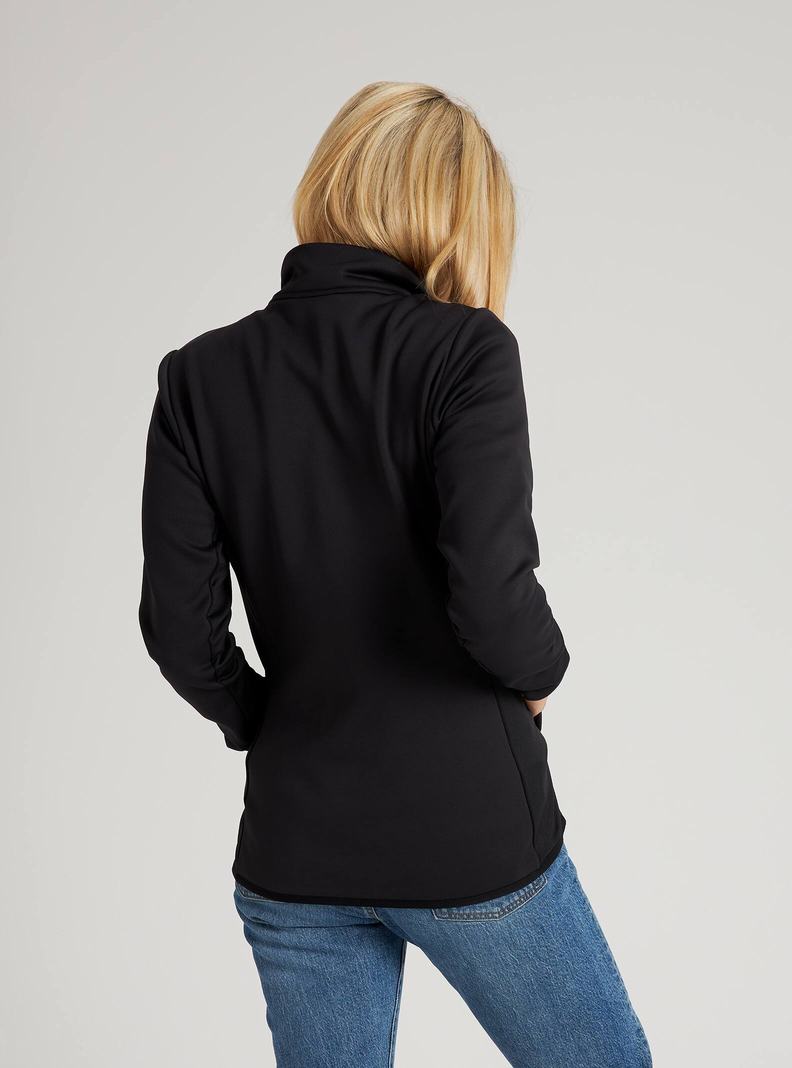 Burton Multipath Full-Zip Fleece Sweatshirts Damen Schwarz | 351-FZBCLD