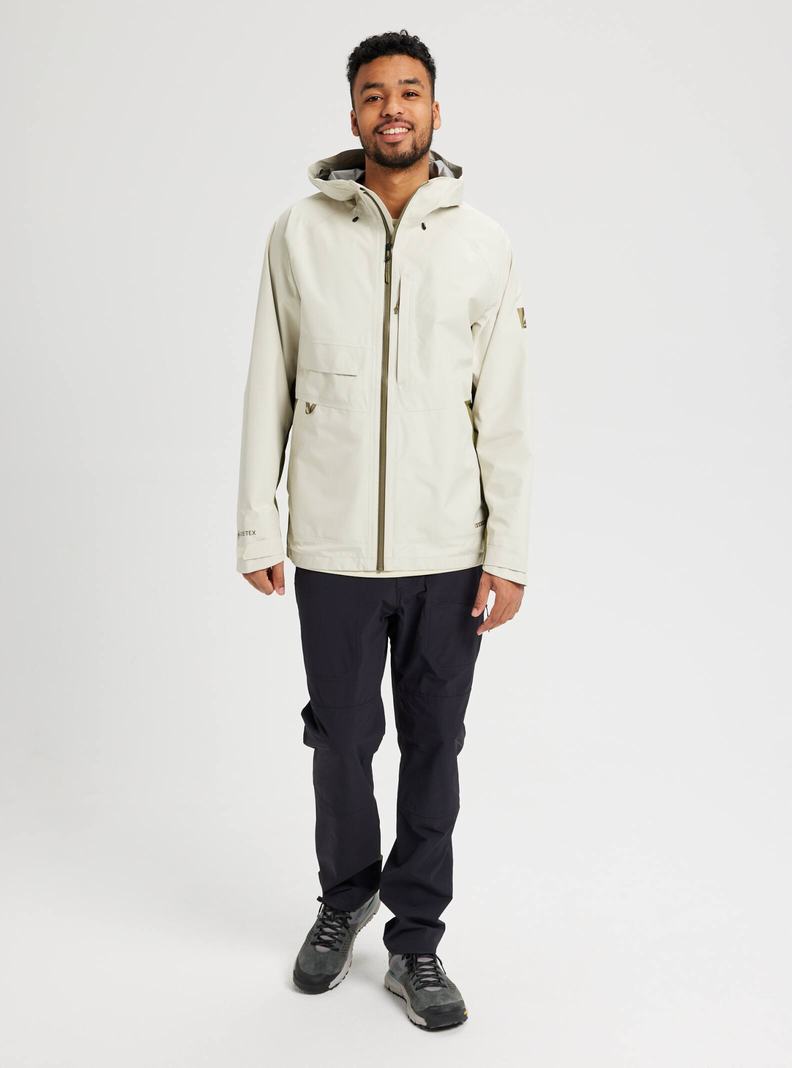 Burton Multipath GORE-TEX Shell Snowboardjacke Herren Silber Grün Olivgrün | 015-TFJUMA