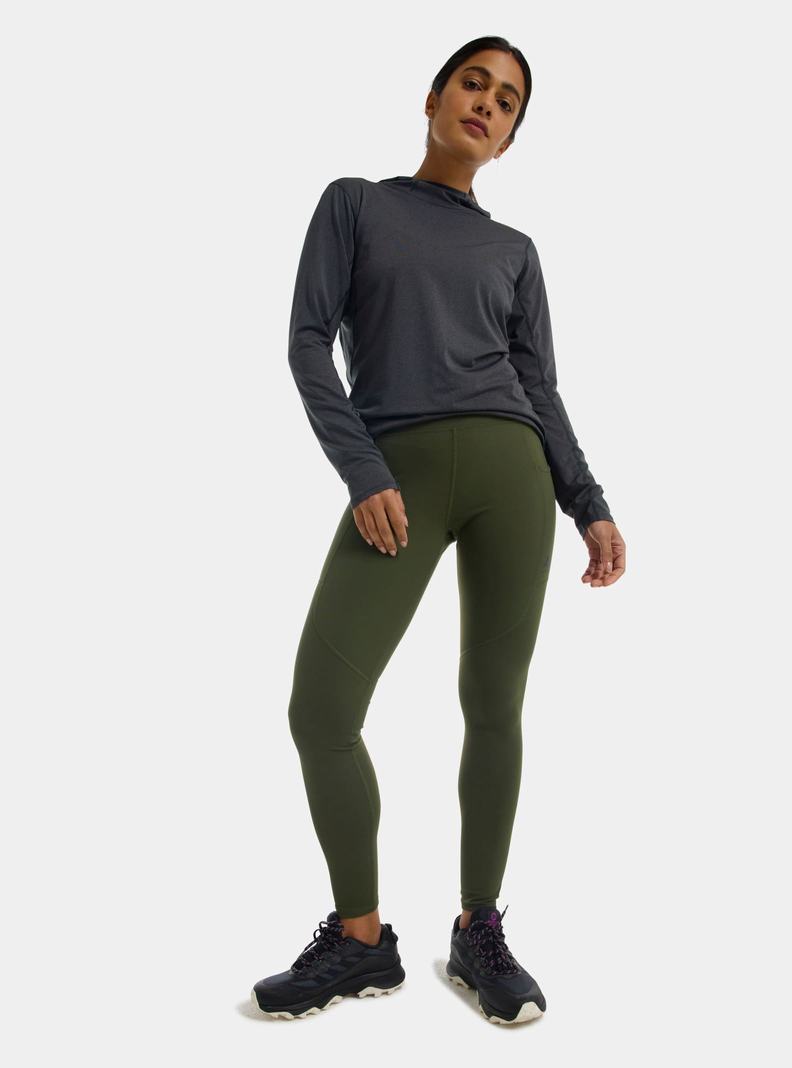 Burton Multipath Pocket Leggings Damen Grün | 480-LUNATB