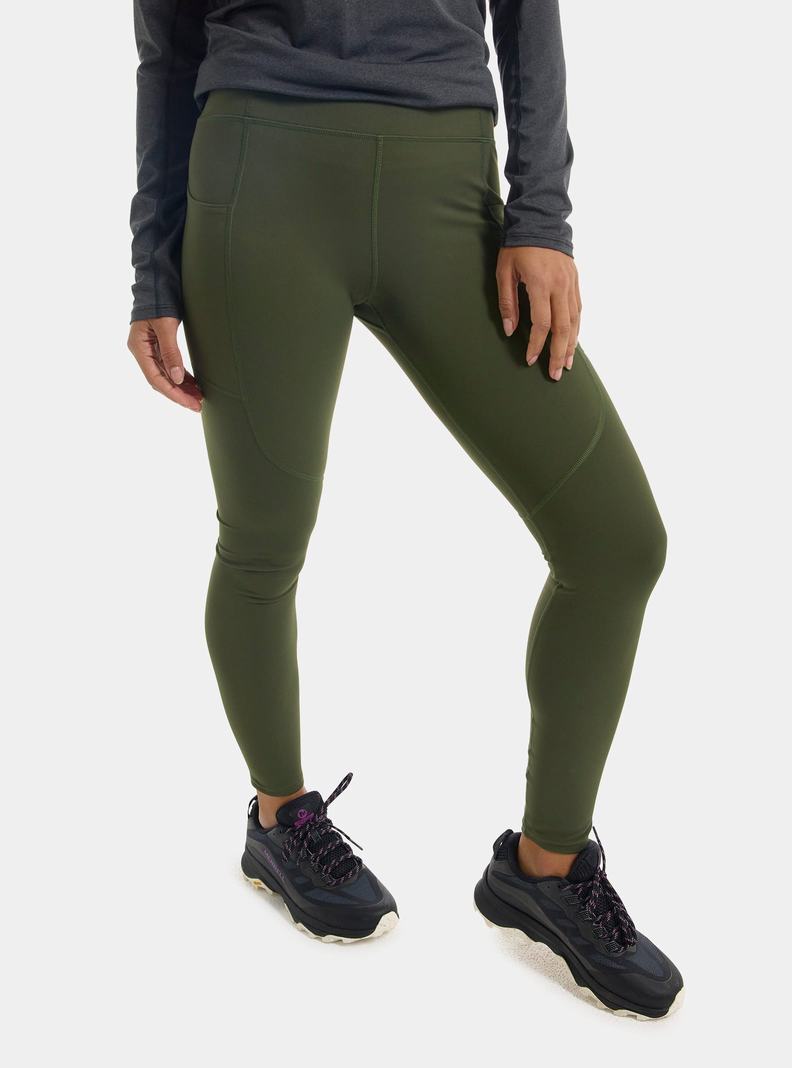 Burton Multipath Pocket Leggings Damen Grün | 480-LUNATB