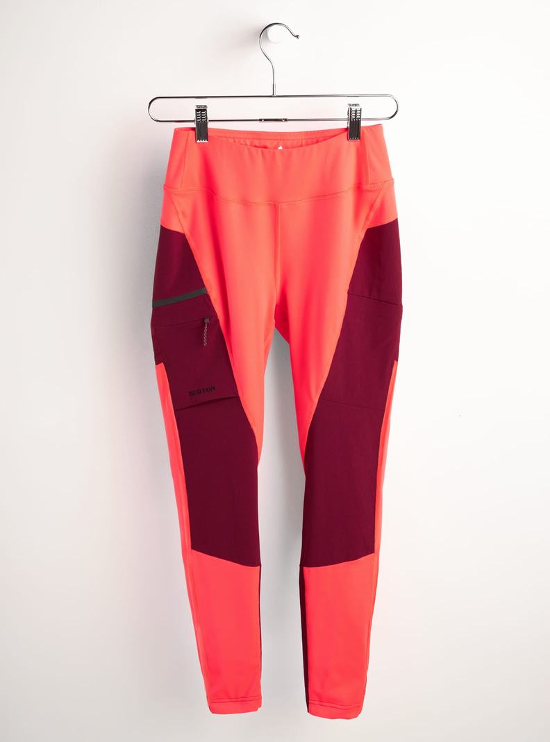 Burton Multipath Utility Leggings Damen Rosa Rot | 523-BIHTZL