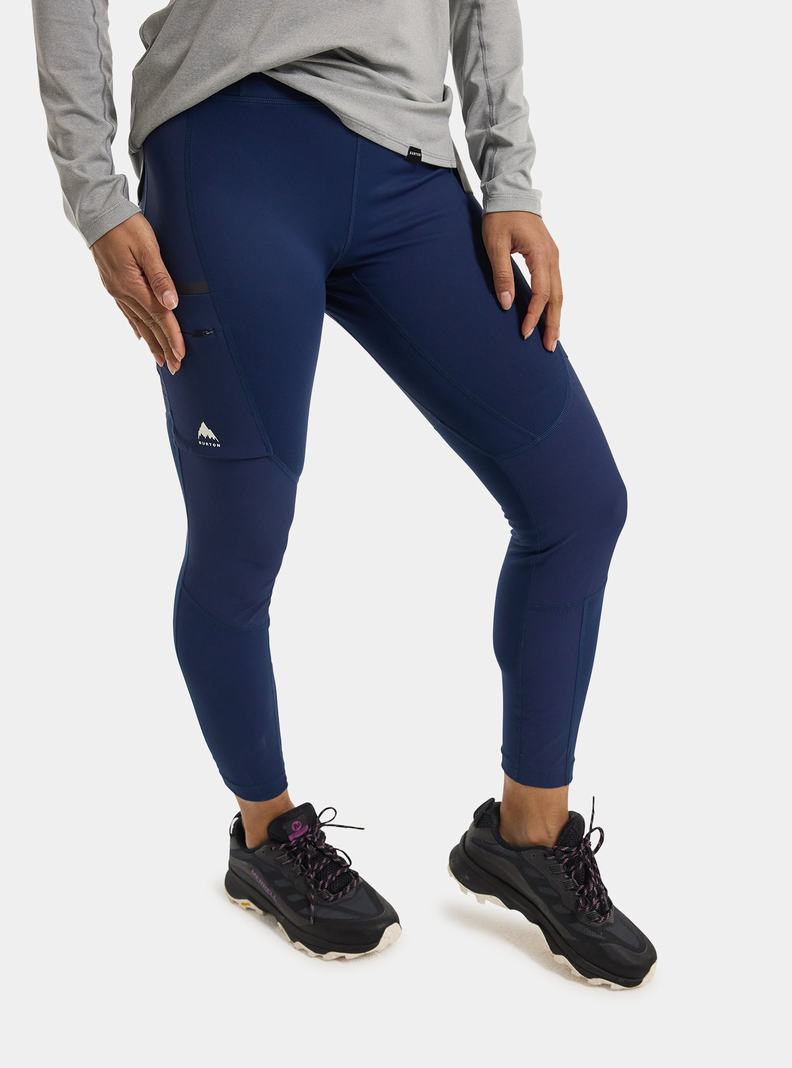 Burton Multipath Utility Leggings Damen Blau | 826-PUFBRE