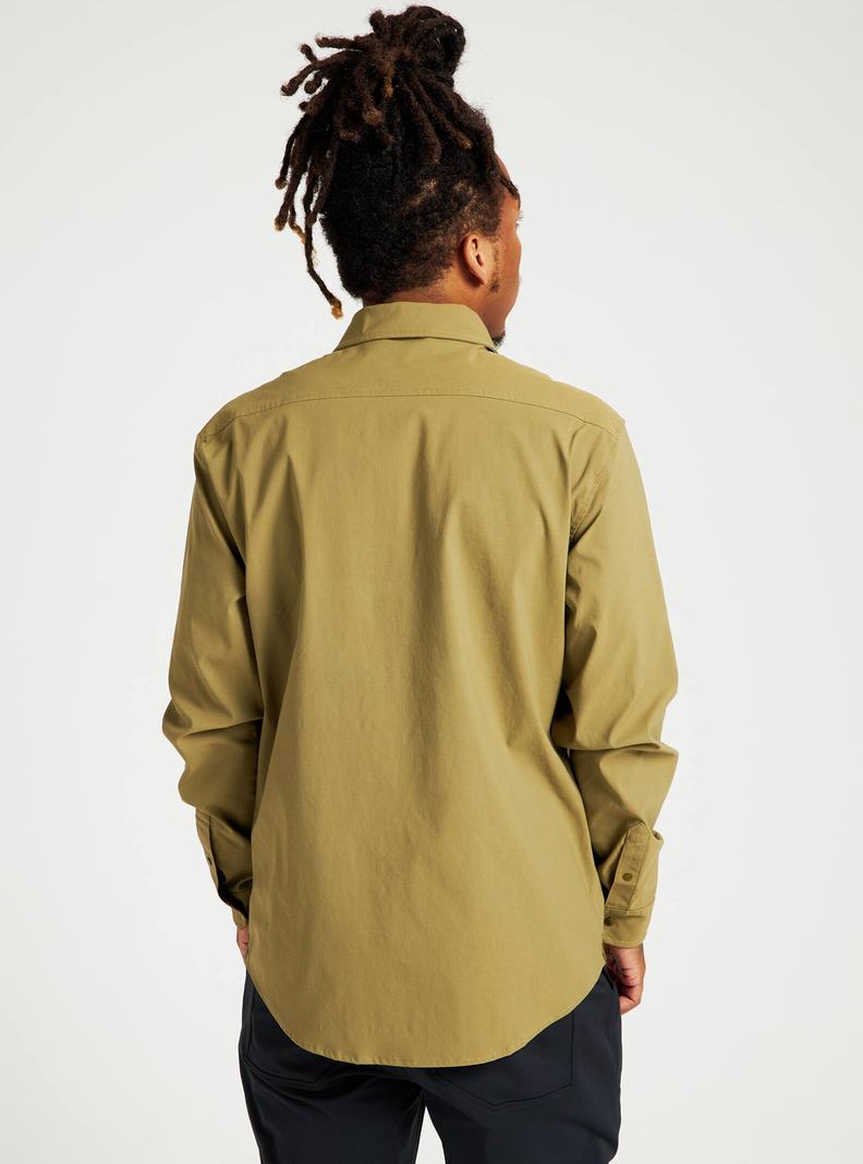 Burton Multipath Utility Long Sleeve Shirt Hemd Herren Olivgrün | 167-DYPSKC
