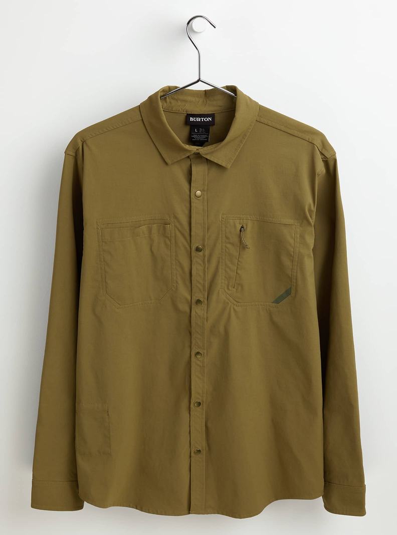 Burton Multipath Utility Long Sleeve Shirt Hemd Herren Olivgrün | 167-DYPSKC