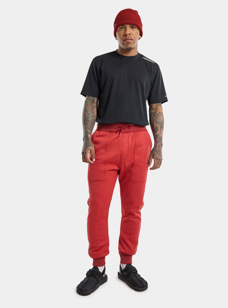 Burton Oak Fleece Hose Herren Rot | 941-RHJLPK