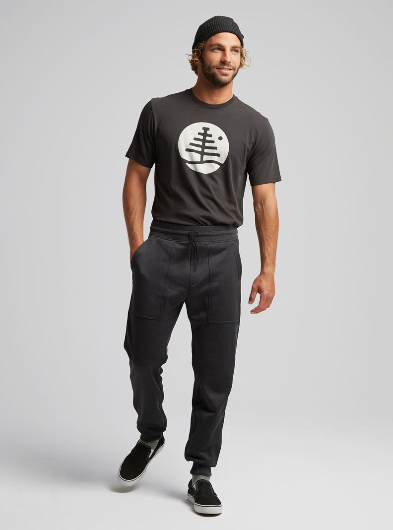 Burton Oak Fleece Hose Herren Schwarz | 687-YJTNBA