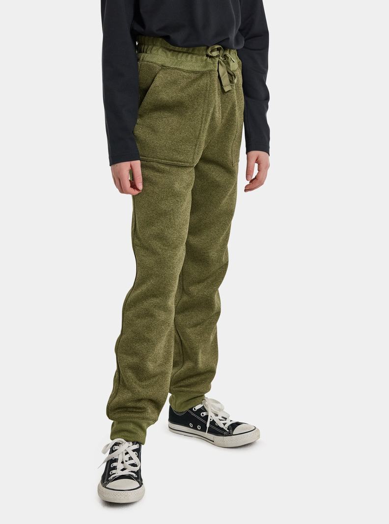 Burton Oak Fleece Hose Kinder Olivgrün | 412-UOJDEW