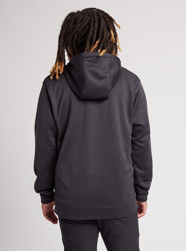 Burton Oak Full-Zip Hoodie Sweatshirts Herren Schwarz | 671-BLEWJZ